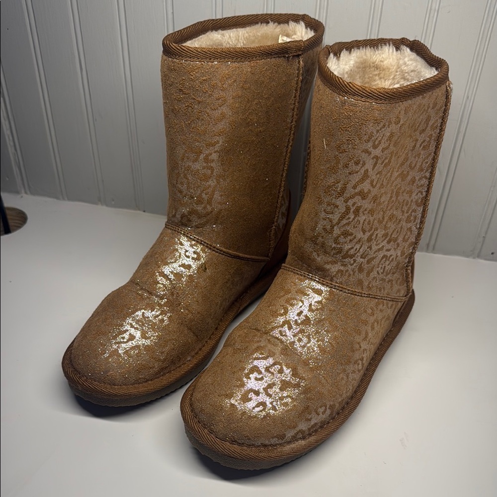 Brown Sparkly Boots